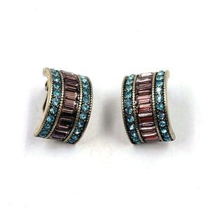 Heidi Daus Crystal Hoop Clip On Earrings